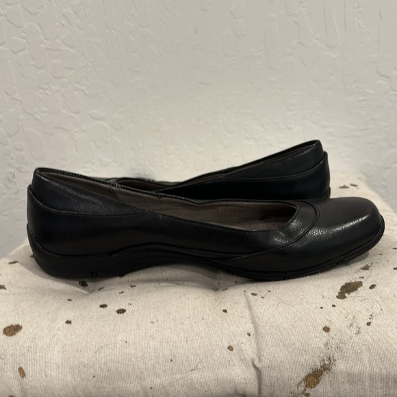 Life Stride Dixie Black Flats Dress Business Shoes Womans Size 9.5 - Picture 4 of 8